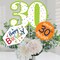 Big Dot of Happiness 30th Birthday - Cheerful Happy Birthday - Colorful Thirtieth Birthday Party Centerpiece Sticks - Table Toppers - Set of 15